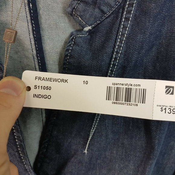 Spanner Blue Cotton Denim Womens Jacket NEW Size 10 w/ tags - Picture 10 of 12